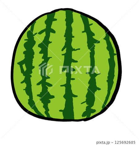 すいかのイラスト素材 125692685