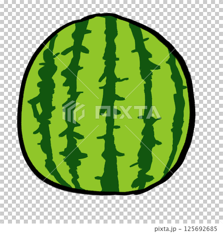 すいかのイラスト素材 125692685