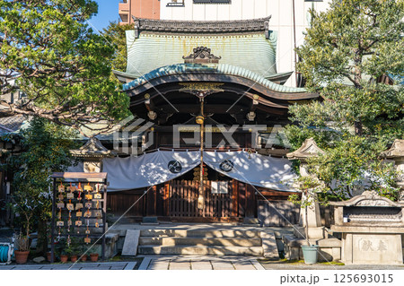 元祇園 梛神社(元祇園社)拝殿 祇園祭山鉾巡行の神事 京都市中京区壬生梛ノ宮町 元祇園 梛神社(元祇園社)拝殿 祇園祭山鉾巡行の神事 京都市中京区壬生梛ノ宮町 125693015