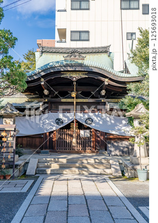 元祇園 梛神社(元祇園社)拝殿 祇園祭山鉾巡行の神事 京都市中京区壬生梛ノ宮町 元祇園 梛神社(元祇園社)拝殿 祇園祭山鉾巡行の神事 京都市中京区壬生梛ノ宮町 125693018
