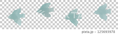 水彩風北欧イラスト鳥セット 水彩風北欧イラスト鳥セット 125693978