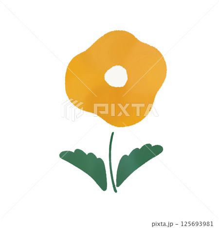 花の北欧水彩風イラスト 花の北欧水彩風イラスト 125693981