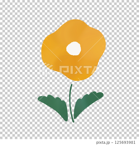 花の北欧水彩風イラスト 花の北欧水彩風イラスト 125693981