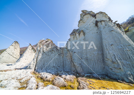 「青森県」仏ヶ浦の風景　佐井村 125694227