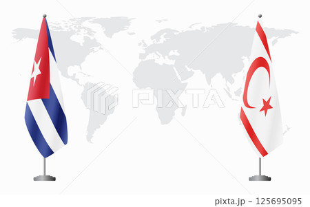 Cuba and Turkish Republic of Northern Cyprus flags for Cuba and Turkish Republic of Northern Cyprus flags for 125695095