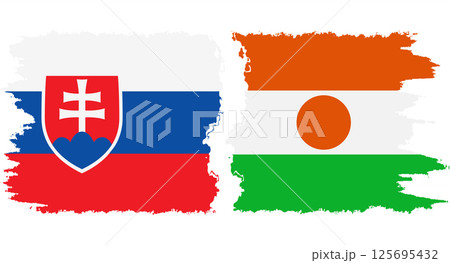 Niger and Slovakia grunge flags connection vector Niger and Slovakia grunge flags connection vector 125695432