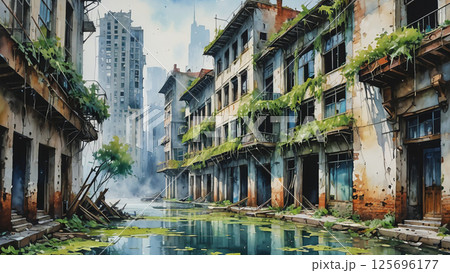 古い町並み 古い町並み 125696177