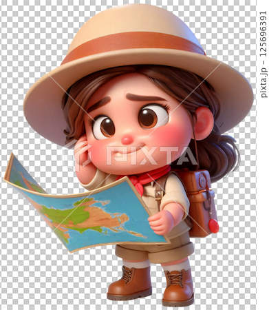 3D Girls Cartoon, Cute girl Cartoon, Cute teenage girl 3D Girls Cartoon, Cute girl Cartoon, Cute teenage girl 125696391