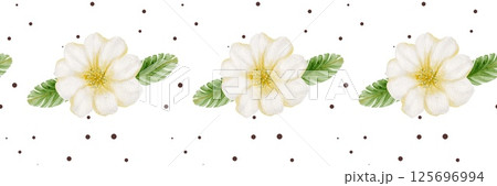 Elegant cherry blossom pattern for textile and wrapping design with seamless repeat Elegant cherry blossom pattern for textile and wrapping design with seamless repeat 125696994