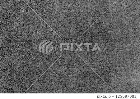 Textured gray fabric close up 125697083