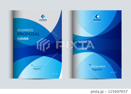 Corporate Business Proposal Cover Design Template Corporate Business Proposal Cover Design Template 125697657