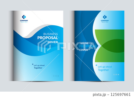 Corporate Business Proposal Cover Design Template Corporate Business Proposal Cover Design Template 125697661