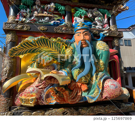 越中八尾曳山祭 上新町の曳山 125697869