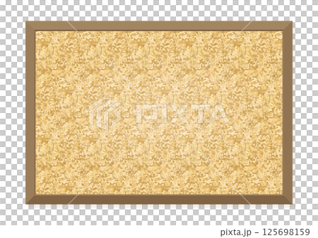 時尚木質壁掛軟木板的插圖背景材料 125698159