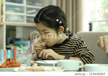 Having Lunch with Family Having Lunch with Family 125698907