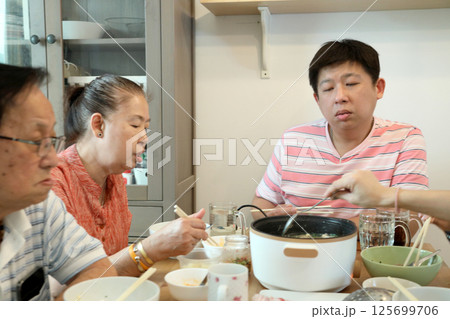 East Asian Family East Asian Family 125699706