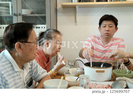 East Asian Family East Asian Family 125699707