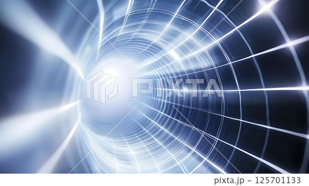 A spiral tunnel with a white ball in the middle 125701133