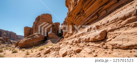Canyon Landscape Under Blue Sky 125701523