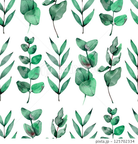 Mint Green Forest Eucalyptus Leaf Watercolor Abstract Scandinavian Design Seamless Pattern Wallpaper Curtain Bedding Background Upholstery Gift Wrapping Paper Mint Green Forest Eucalyptus Leaf Watercolor Abstract Scandinavian Design Seamless Pattern Wallpaper Curtain Bedding Background Upholstery Gift Wrapping Paper 125702334