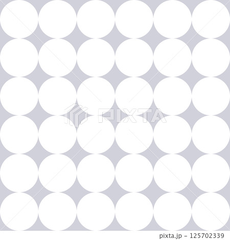Seamless geometric vector pattern, simple white circles on soft gray background Seamless geometric vector pattern, simple white circles on soft gray background 125702339