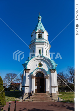 快晴の函館ハリストス正教会 125702524