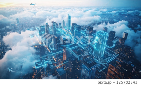 未来型クラウドスマートシティ 未来型クラウドスマートシティ 125702543