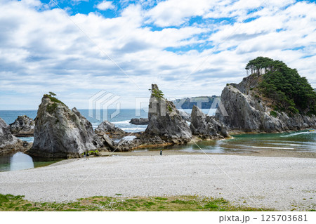 岩手県/ 春の浄土ヶ浜（浄土浜・浄土ケ浜） 125703681
