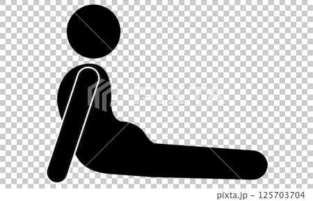 進行運動、肌肉訓練和伸展運動的人們的象形圖 進行運動、肌肉訓練和伸展運動的人們的象形圖 125703704