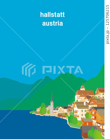 ハルシュタット　hallstatt　ザルツカンマーグート　salzkammergut　オーストリア　 125706215