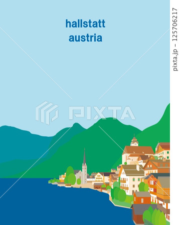 ハルシュタット　hallstatt　ザルツカンマーグート　salzkammergut　オーストリア　 125706217