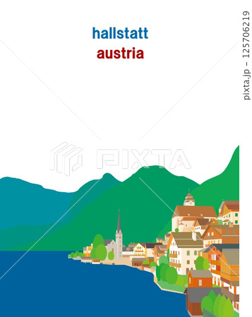 ハルシュタット　hallstatt　ザルツカンマーグート　salzkammergut　オーストリア　 125706219
