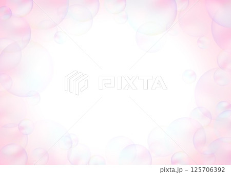 カラフルシャボン玉背景 125706392