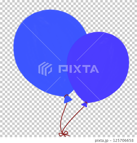 Blue balloons 125706658