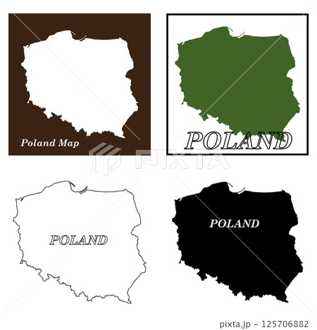 Poland map icon design 125706882