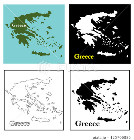 Greece country map  design 125706886