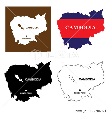 Cambodia country map Cambodia country map 125706971