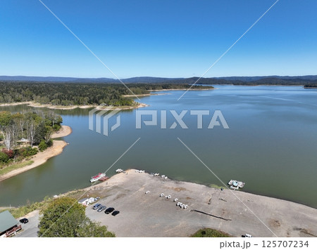 【空から見る北海道】　朱鞠内湖のひとときの夏 125707234
