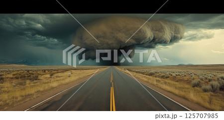 road in the desert 125707985