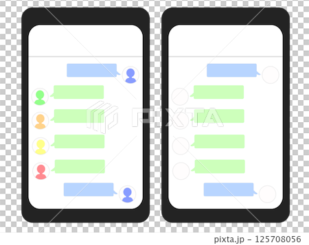 Group chat bubbles 125708056