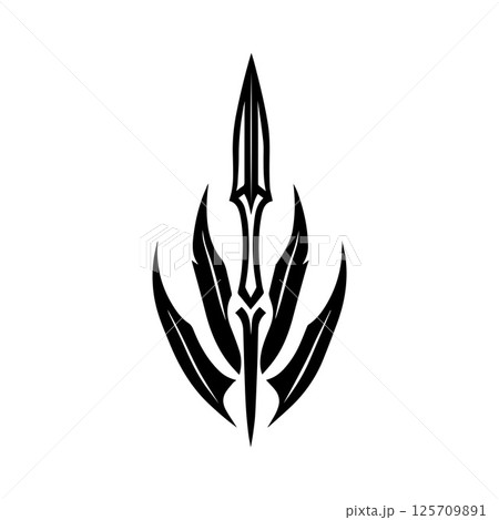Spear Logo Vector Template Graphic 125709891