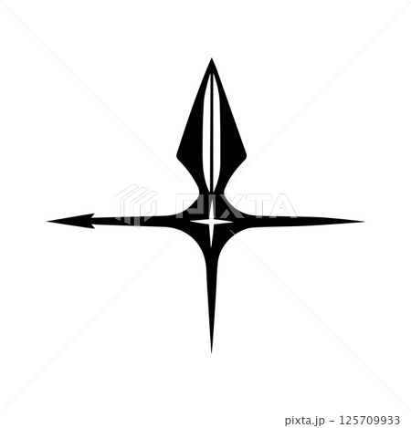 Spear Logo Vector Template Graphic Spear Logo Vector Template Graphic 125709933