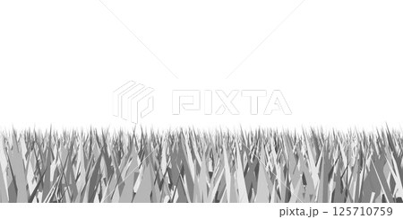 Silhouette of grass isolated on white background. Vector illustration. 125710759