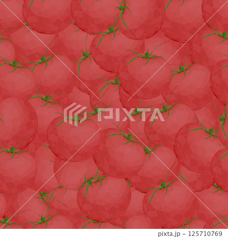 Seamless pattern with tomatoes. Vector color illustration. Vegetable texture for wallpaper, design of sites and your design 125710769