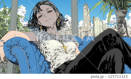 ラグジュアリな生活をしている女性