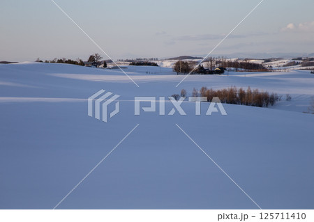 美しい雪原の丘 美しい雪原の丘 125711410