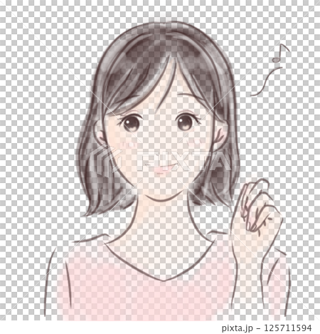 ご機嫌な女性 125711594