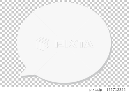 Simple speech bubble illustration 125712223