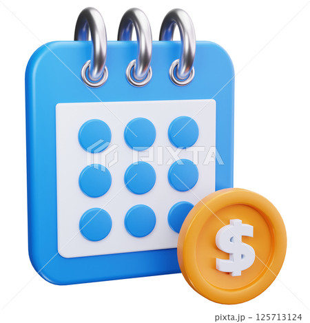 Payment Shedule 3D Icons Payment Shedule 3D Icons 125713124
