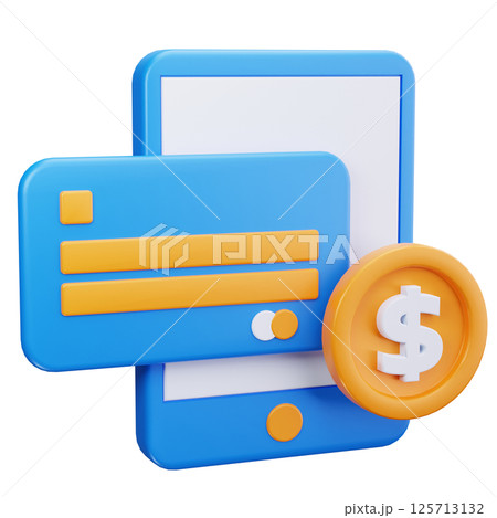 Mobile Payment 3D Icons Mobile Payment 3D Icons 125713132